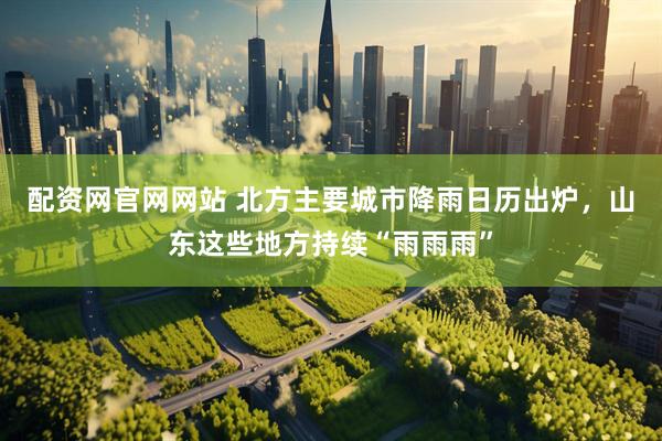 配资网官网网站 北方主要城市降雨日历出炉，山东这些地方持续“雨雨雨”