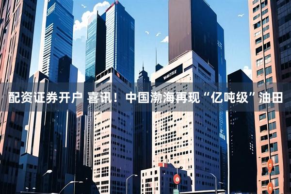 配资证券开户 喜讯！中国渤海再现“亿吨级”油田